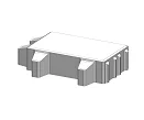 Pflasterstein Linear Rasenfuge