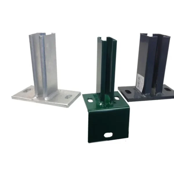 Fußplatte für Eckpfosten 60&60 150x100x8mm